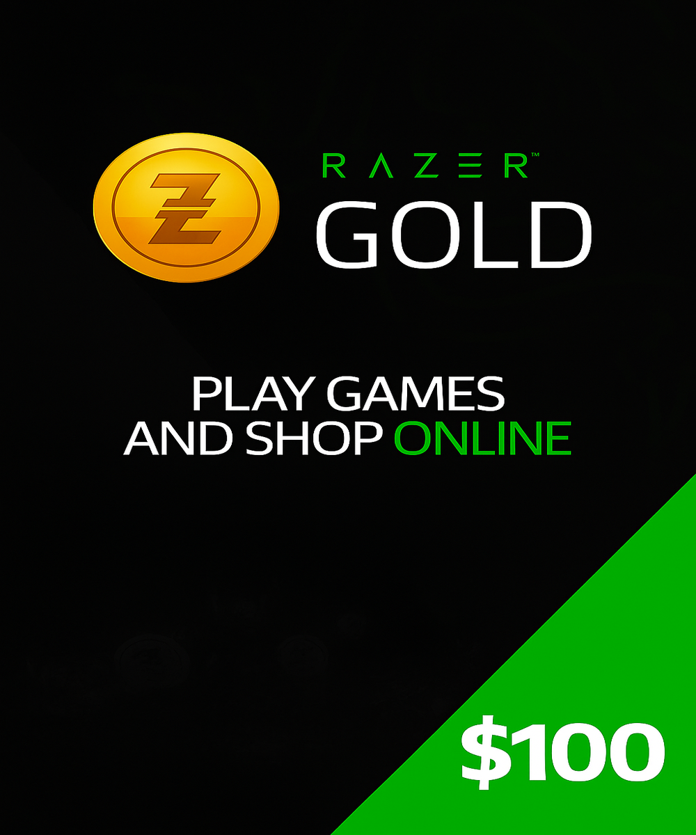 Razer Gold $100 USA – Digital Code (Instant Email Delivery)