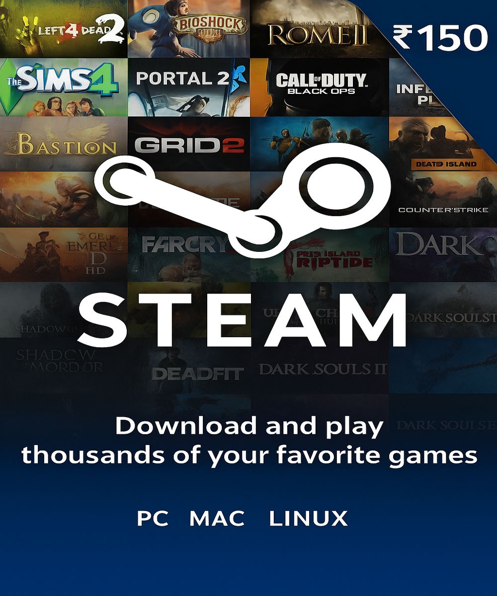 Steam Wallet INR 150 activation key