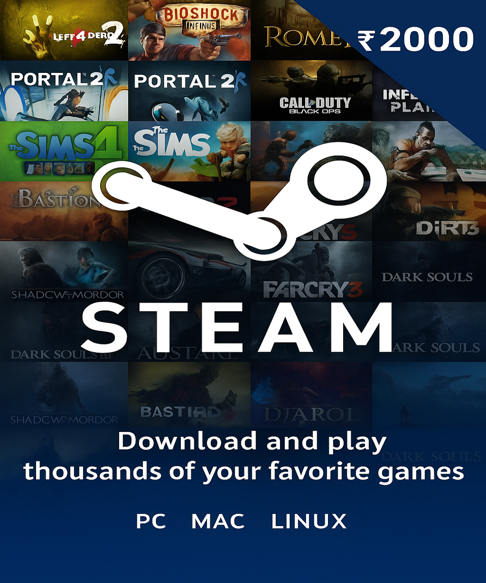 Steam Wallet INR 2000 activation key