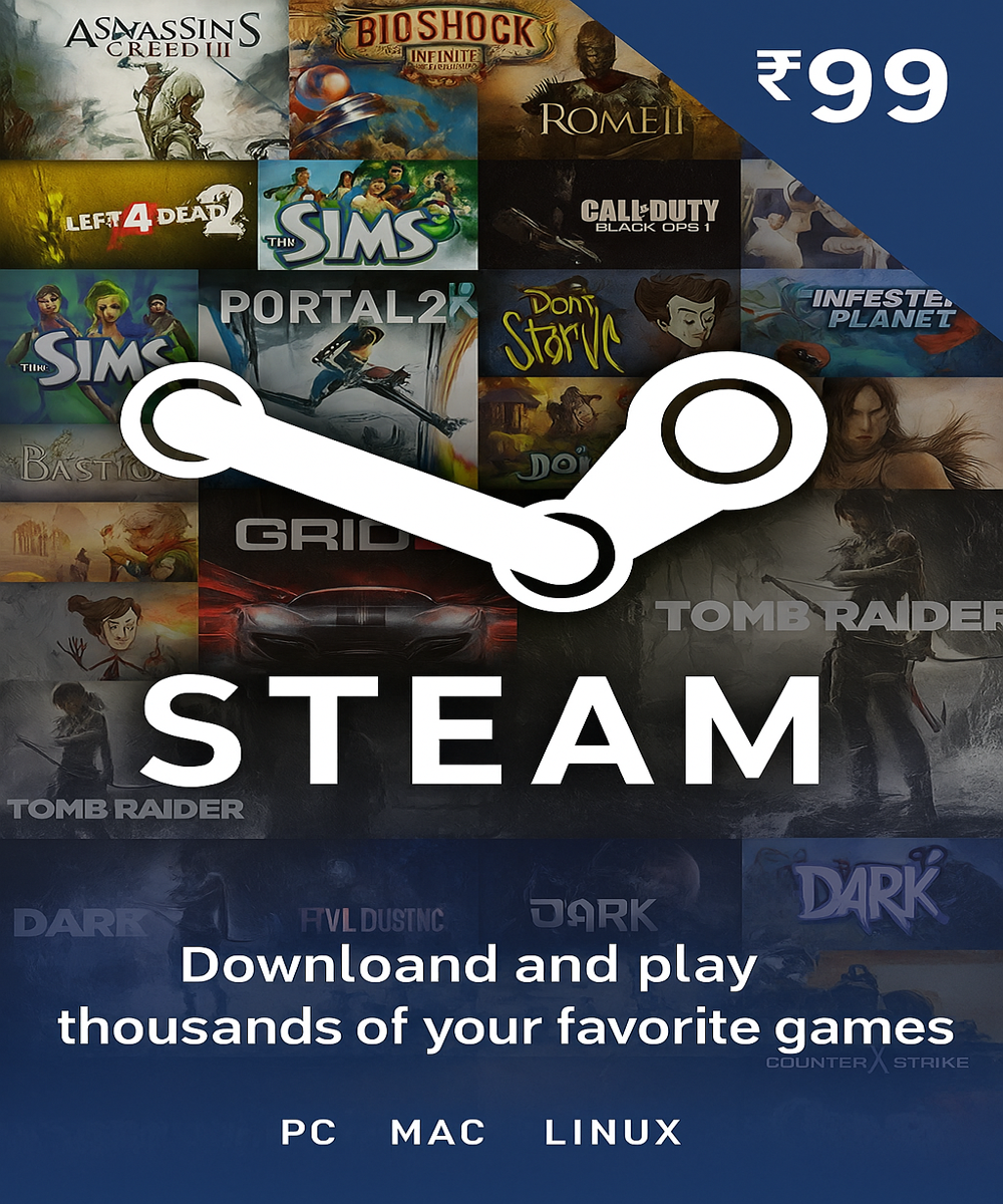 Steam Wallet INR 99 activation key